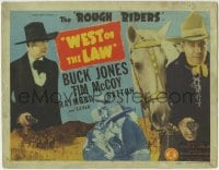1r292 WEST OF THE LAW TC 1942 cowboys Buck Jones, Tim McCoy, Raymond Hatton & Silver the horse!