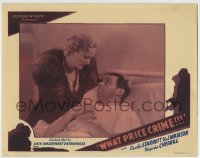 1r953 WHAT PRICE CRIME LC R30s Virginia Cherrill visits Noel Madison in the hospital!