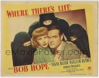 1r957 WHERE THERE'S LIFE LC #4 1947 Bob Hope & Signe Hasso surrounded by three masked men!
