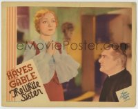 1r965 WHITE SISTER LC 1933 priest Edward Arnold looks up at angelic Helen Hayes!