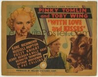 1r304 WITH LOVE & KISSES TC 1937 Toby Wing & Pinky Tomlin with cow, romantic musical!
