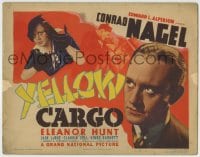 1r308 YELLOW CARGO TC 1936 Conrad Nagel tries to stop illegal Asian immigration, Eleanor Hunt!