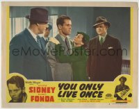 1r991 YOU ONLY LIVE ONCE LC #4 R1948 sad Sylvia Sidney embraces stone-faced Henry Fonda, Fritz Lang