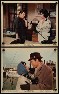 1s121 BUTTERFIELD 8 2 color 8x10 stills 1960 Elizabeth Taylor & Laurence Harvey, Eddie Fisher!