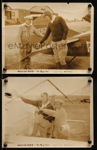 1s890 FLYING FOOL 2 8x10 stills 1929 great images of pilot aviator William Boyd and bi-plane!