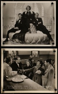1s907 HER CARDBOARD LOVER 2 8x10 stills 1942 Norma Shearer, Robert Taylor & George Sanders!