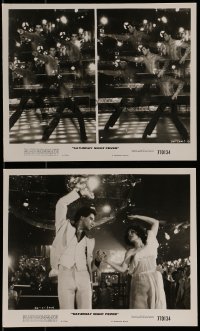 1s955 SATURDAY NIGHT FEVER 2 8x10 stills 1977 w/montage of images of disco dancer John Travolta!