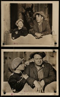 1s966 STABLEMATES 2 8x10 stills 1938 cool images of Wallace Beery, Mickey Rooney & race horse!