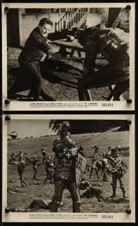 1s987 WARRIORS 2 8x10 stills 1955 great images of Errol Flynn in armor and fighting!