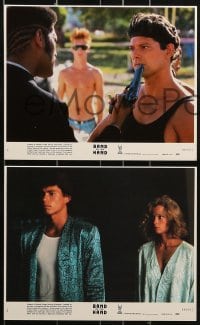 1s020 BAND OF THE HAND 8 8x10 mini LCs 1986 Paul Michael Glaser, delinquents clean Miami!