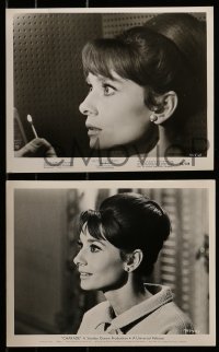1s521 CHARADE 6 8x10 stills 1963 all great portraits of Audrey Hepburn, one with Grant!