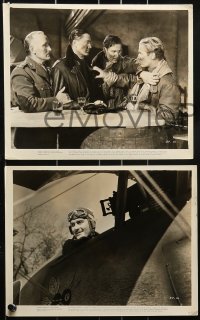 1s390 DAWN PATROL 8 8x10 stills 1938 great images of Errol Flynn, Basil Rathbone, David Niven!