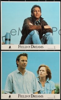 1s033 FIELD OF DREAMS 8 8x10 mini LCs 1989 Kevin Costner baseball classic, Amy Madigan, Lancaster!