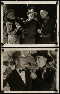 1s408 GHOST TOWN 8 8x10 stills 1936 great images of cowboy Harry Carey in western action!