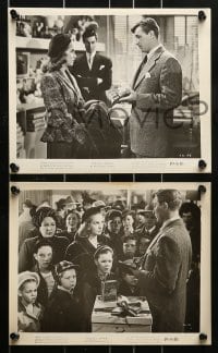 1s414 HOLIDAY AFFAIR 8 8x10 stills 1949 great images of Robert Mitchum, Wendell Corey & Janet Leigh!