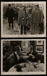 1s475 HOUND OF THE BASKERVILLES 7 8x10 stills 1959 Hammer, Cushing as Sherlock, Morell as Watson!