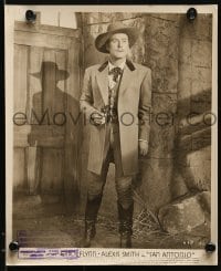 1s953 SAN ANTONIO 2 8x10 stills 1945 both great images of western cowboy Errol Flynn!