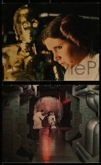 1s050 STAR WARS 8 color deluxe 8x10 stills 1977 George Lucas classic epic, Luke, Leia, Han, Vader!