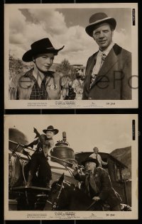 1s842 TICKET TO TOMAHAWK 3 8x10 stills 1950 Dan Dailey & Anne Baxter in a heap big funny picture!