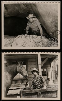 1s735 UTAH WAGON TRAIN 4 8x10 key book stills 1951 Rex Allen & Koko Miracle Horse of the Movies!
