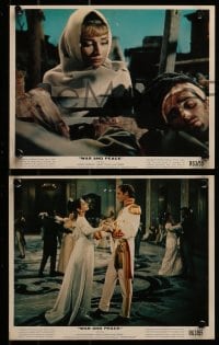 1s085 WAR & PEACE 5 color 8x10 stills R1963 Audrey Hepburn, Henry Fonda & Ferrer, Leo Tolstoy epic!