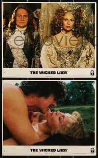 1s057 WICKED LADY 8 8x10 mini LCs 1983 directed by Michael Winner, Faye Dunaway, Alan Bates!