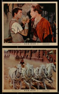 1s021 BEN-HUR 8 color English FOH LCs 1960 Charlton Heston, William Wyler classic epic!
