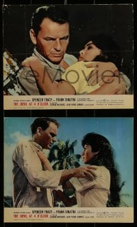 1s073 DEVIL AT 4 O'CLOCK 6 color English FOH LCs 1961 cool images of Spencer Tracy & Frank Sinatra!