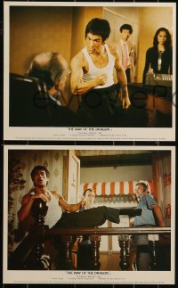 1s102 RETURN OF THE DRAGON 4 color English FOH LCs 1974 images of Bruce Lee, The Way of the Dragon!
