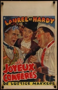 1t065 THEM THAR HILLS Belgian R1950s great art of wacky Laurel & Hardy + Mae Busch!