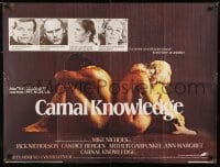 1t424 CARNAL KNOWLEDGE British quad 1971 Jack Nicholson, Candice Bergen, Art Garfunkel, Ann-Margret