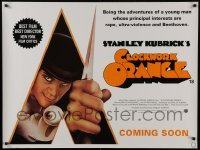 1t425 CLOCKWORK ORANGE advance British quad R2000 Stanley Kubrick, Castle art of Malcolm McDowell!