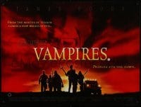 1t474 VAMPIRES DS British quad 1998 John Carpenter, James Woods, cool vampire hunter image!