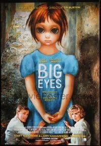 1t156 BIG EYES advance Canadian 1sh 2014 image of Amy Adams and Cristoph Waltz painting together!