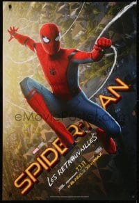 1t190 SPIDER-MAN: HOMECOMING teaser DS Canadian 1sh 2017 Tom Holland swinging over NYC!