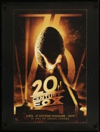1t481 20TH CENTURY FOX 75TH ANNIVERSARY 24x32 French commercial poster 2010 Alien egg hatching!
