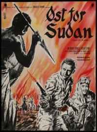 1t368 EAST OF SUDAN Danish 1965 Anthony Quayle, Sylvia Syms, first Jenny Agutter, different!