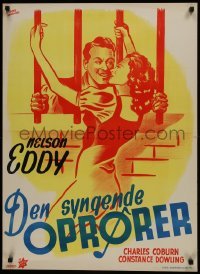 1t379 KNICKERBOCKER HOLIDAY Danish 1947 of Nelson Eddy behind bars w/Constance Dowling by Kerring!