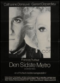 1t380 LAST METRO Danish 1981 Catherine Deneuve, Gerard Depardieu, Francois Truffaut