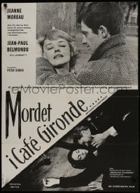 1t384 MODERATO CANTABILE Danish 1961 different images of Jeanne Moreau & Jean-Paul Belmondo!
