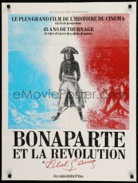 1t487 BONAPARTE ET LA REVOLUTION French 23x30 1972 Abel Gance's classic restored w/new scenes!