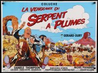 1t501 LA VENGEANCE DU SERPENT A PLUMES French 24x32 1984 wild fantasy artwork by Patrick Claeys!