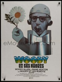 1t514 SLEEPER French 24x32 1974 wacky robot Woody Allen by Bourduge!