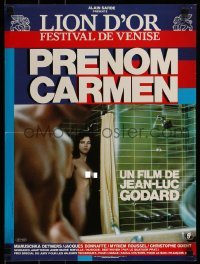 1t528 FIRST NAME: CARMEN French 16x21 1983 Jean-Luc Godard, sexy naked Maruschka Detmers in shower!
