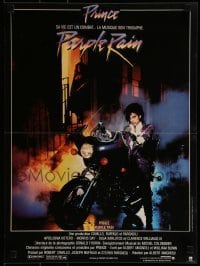 1t544 PURPLE RAIN French 15x21 1984 image of Prince riding motorcycle, in his first motion picture!