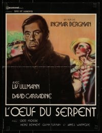 1t550 SERPENT'S EGG French 16x21 1978 directed by Ingmar Bergman, Liv Ullmann & David Carradine!