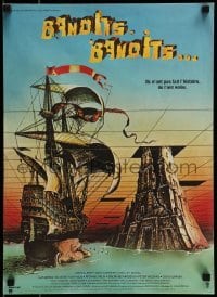 1t555 TIME BANDITS French 15x21 1981 John Cleese, Sean Connery, art by director Terry Gilliam!