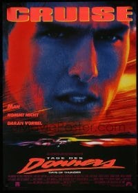 1t046 DAYS OF THUNDER German 1990 close image of angry NASCAR race car driver Tom Cruise!
