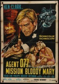 1t245 AGENT 077 MISSION BLOODY MARY export Italian 1sh 1965 Grieco's Agente 077 missione Bloody Mary