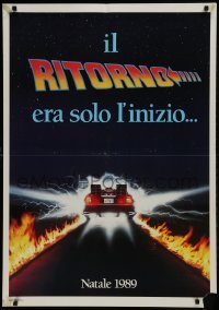 1t246 BACK TO THE FUTURE II teaser Italian 1sh 1989 Michael J. Fox & Christopher Lloyd by Struzan!